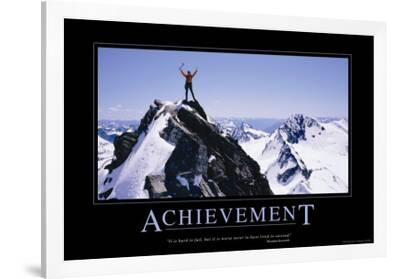 Achievement--Framed Poster