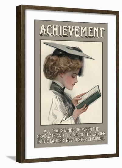 Achievement-null-Framed Art Print