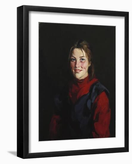 Achill Girl, 1913-George Wesley Bellows-Framed Giclee Print