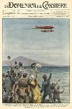 New Sport in California, Birdmen Launch Themselves from High Springboards-Achille Beltrame-Art Print