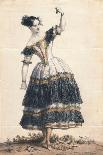 Fanny Elssler as Florinda in the Dance La Cachucha (Ballet Le Diable Boiteu), 1836-Achille Devéria-Framed Giclee Print