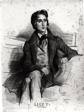 Portrait of Franz Liszt (1811-86) August 1832