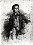 Portrait of Franz Liszt (1811-86) August 1832-Achille Deveria-Giclee Print