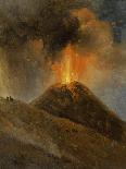 Eruption du Vésuve, la nuit-Achille Etna Michallon-Giclee Print