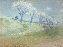 T31429 Almond Trees in Blossom (Pastel on Paper)-Achille Lauge-Giclee Print