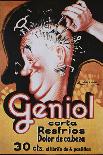 Geniol Poster with a Pierced Head-Achille Mauzan-Mounted Giclee Print