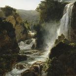 La cascade (Tivoli)-Achille Michallon-Framed Giclee Print