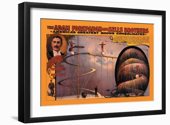 Achille Philion the Marvelous Equilibrist and Originator-null-Framed Art Print