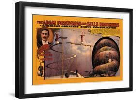 Achille Philion the Marvelous Equilibrist and Originator-null-Framed Art Print