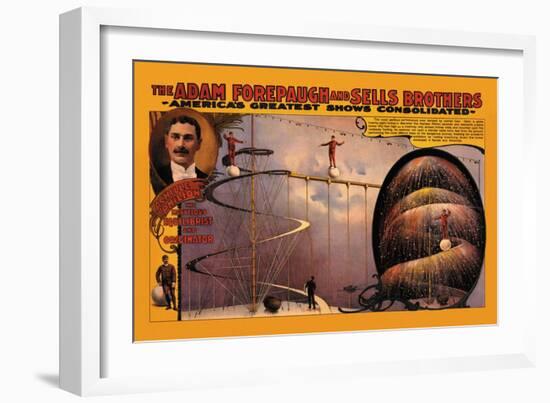 Achille Philion the Marvelous Equilibrist and Originator-null-Framed Art Print