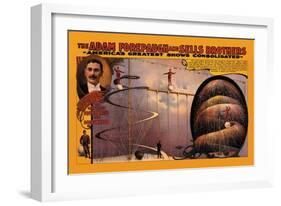 Achille Philion the Marvelous Equilibrist and Originator-null-Framed Art Print