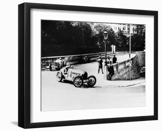 Achille Varzi and Tazio Nuvolari, Monaco Grand Prix, 1933-null-Framed Photographic Print