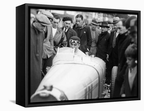 Achille Varzi in a Bugatti T51, Winner of the Monaco Grand Prix, 1933-null-Framed Stretched Canvas