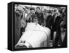 Achille Varzi in a Bugatti T51, Winner of the Monaco Grand Prix, 1933-null-Framed Stretched Canvas