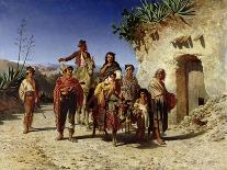 Gypsy Family on the Road, c.1861-Achille Zo-Giclee Print