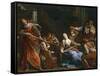 Achilles Among Daughters of Lycomedes-Alessandro Tiarini-Framed Stretched Canvas