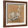 Achilles and Cheiron-Auguste Rodin-Framed Giclee Print
