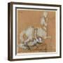 Achilles and Cheiron-Auguste Rodin-Framed Giclee Print