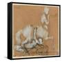 Achilles and Cheiron-Auguste Rodin-Framed Stretched Canvas