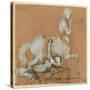 Achilles and Cheiron-Auguste Rodin-Stretched Canvas