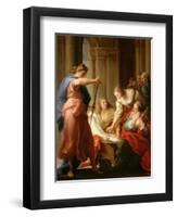 Achilles at the Court of King Lycomedes with His Daughters-Pompeo Batoni-Framed Giclee Print