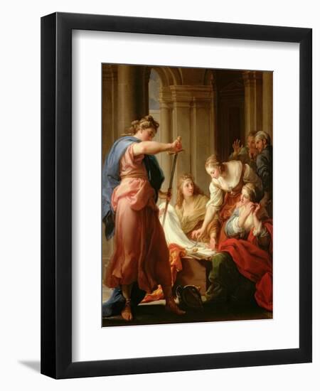 Achilles at the Court of King Lycomedes with His Daughters-Pompeo Batoni-Framed Giclee Print