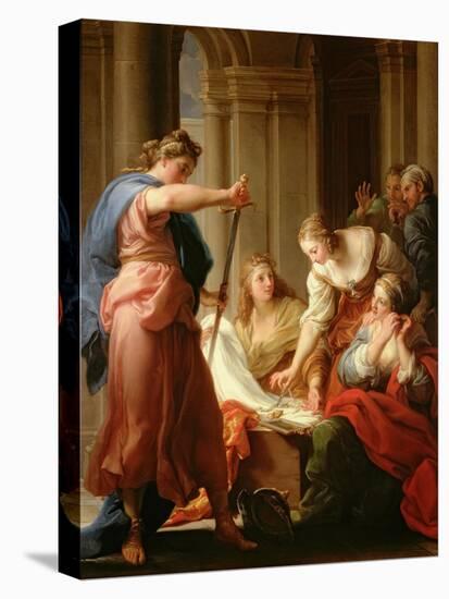 Achilles at the Court of King Lycomedes with His Daughters-Pompeo Batoni-Stretched Canvas