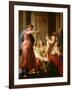 Achilles at the Court of King Lycomedes with His Daughters-Pompeo Batoni-Framed Giclee Print