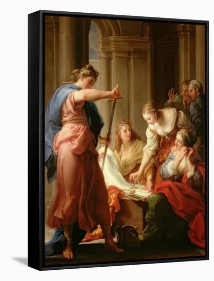 Achilles at the Court of King Lycomedes with His Daughters-Pompeo Batoni-Framed Stretched Canvas