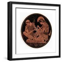 Achilles Bandaging the Wound of Patroclus, C1900-null-Framed Giclee Print