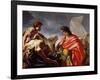 Achilles Contemplating the Body of Patroclus-Giovanni Antonio Pellegrini-Framed Giclee Print