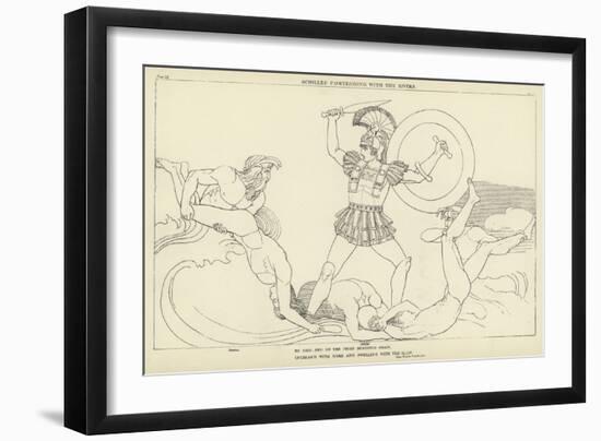 Achilles Contending with the Rivers-John Flaxman-Framed Giclee Print