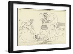 Achilles Contending with the Rivers-John Flaxman-Framed Giclee Print