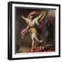 Achilles Discovered by Ulysses among the Daughters of Lycomedes, C.1776 (Oil on Canvas)-Giovanni Battista Cipriani-Framed Giclee Print