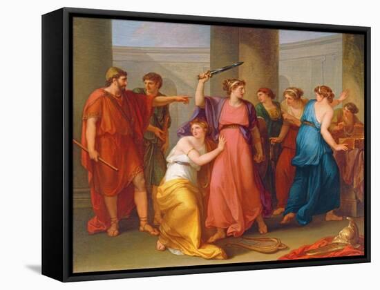 Achilles Discovered-Angelica Kauffmann-Framed Stretched Canvas