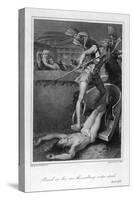 Achilles Drags Hector's Corpse Around the Walls of Troy-Thomas Stothard-Stretched Canvas