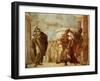 Achilles Fighting Agamemnon, Fresco-Giambattista Tiepolo-Framed Giclee Print