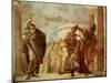 Achilles Fighting Agamemnon, Fresco-Giambattista Tiepolo-Mounted Giclee Print