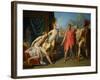 Achilles Greets the Ambassadors of Agamemnon, 1800-Jean-Auguste-Dominique Ingres-Framed Giclee Print