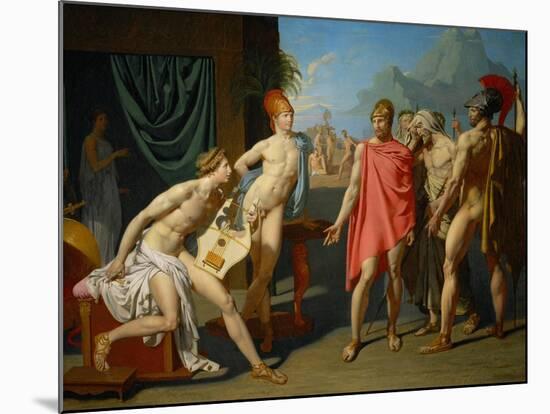 Achilles Greets the Ambassadors of Agamemnon, 1800-Jean-Auguste-Dominique Ingres-Mounted Giclee Print