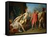 Achilles Greets the Ambassadors of Agamemnon, 1800-Jean-Auguste-Dominique Ingres-Framed Stretched Canvas