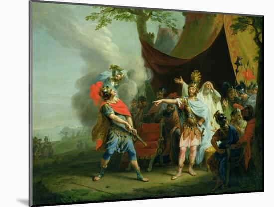 Achilles Has a Dispute with Agamemnon, 1776-Johann Heinrich Tischbein-Mounted Giclee Print