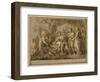 Achilles Lamenting the Death of Patroclus, 1760-63 (Pen and Ink and Wash on Paper)-Gavin Hamilton-Framed Premium Giclee Print