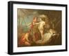 Achilles Leaving to Avenge the Death of Patroclus-Etienne Jeaurat-Framed Giclee Print