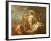 Achilles Leaving to Avenge the Death of Patroclus-Etienne Jeaurat-Framed Giclee Print