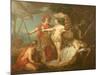 Achilles Leaving to Avenge the Death of Patroclus-Etienne Jeaurat-Mounted Giclee Print
