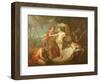 Achilles Leaving to Avenge the Death of Patroclus-Etienne Jeaurat-Framed Giclee Print