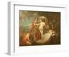 Achilles Leaving to Avenge the Death of Patroclus-Etienne Jeaurat-Framed Giclee Print