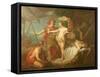 Achilles Leaving to Avenge the Death of Patroclus-Etienne Jeaurat-Framed Stretched Canvas