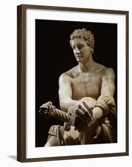 Achilles, Marble Sculpture Known as the Ludovisi Ares (c.4th century BC - 1st century BC)-null-Framed Photographic Print